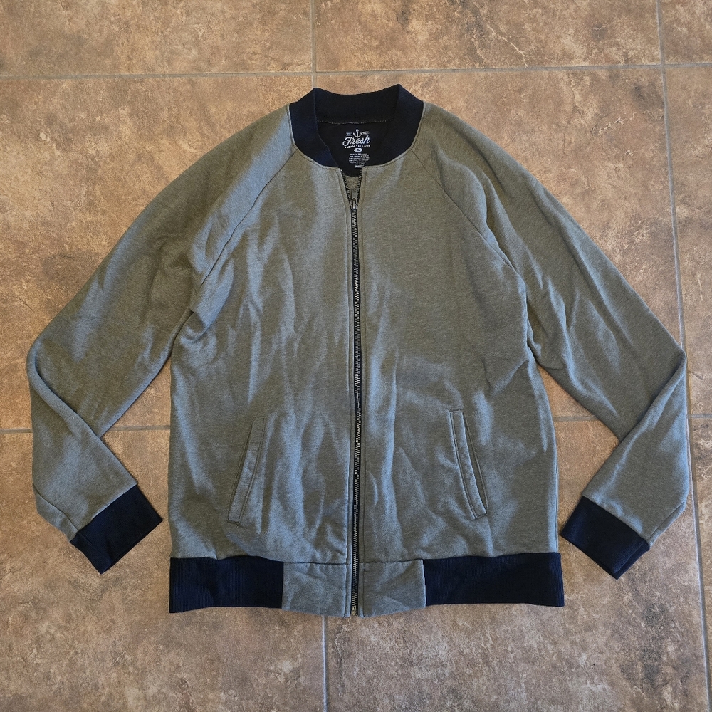 Olive Black Banded | FRESH | Zip Up
